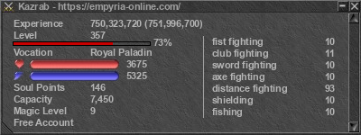 Signature for player Kazrab