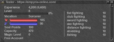 Signature for player Tester