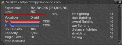 Signature for player Verikaz